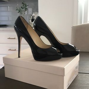 Jimmy Choo Black Patent Leather Pump, size 40